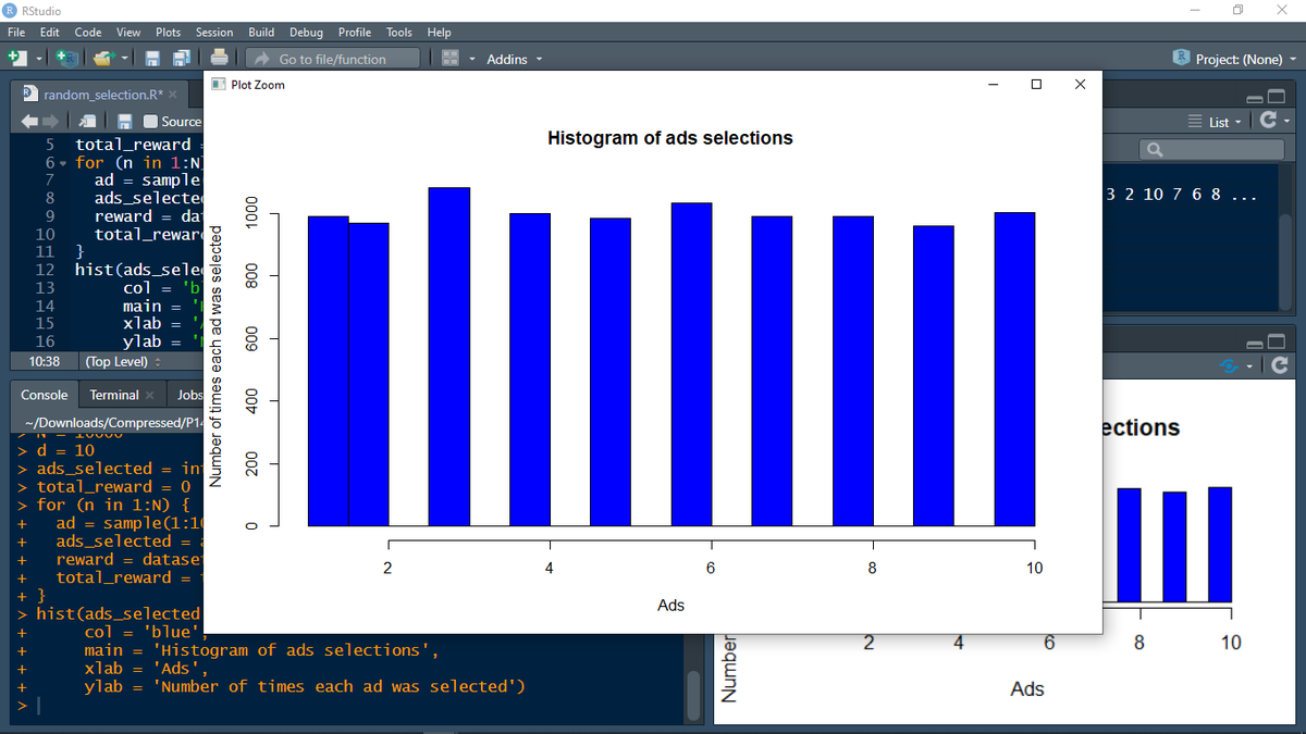 iLeoperon's tweet photo. Day- 94-96: #100DaysOfCode   Today I resumed with Reinforcement Learning and working on Upper Confidence Bound (UCB) based problem using #R.
Any feedback is much appreciated!     
#GitHub: https://t.co/W8gIOL6Uc5
Video:https://t.co/0ruYueMrPM
#HappyLearning :)
#freecodecamp #ml https://t.co/6MtkZkvEhi