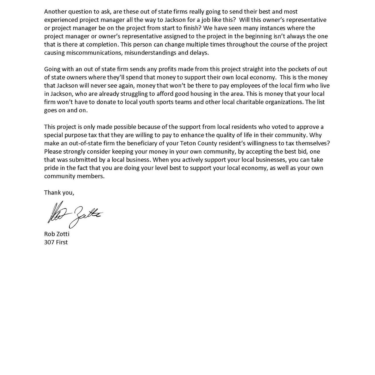 307First's tweet image. The 307 First team submitted a letter advocating for the Wyoming businesses to the Teton County Commissioners. We encourage you to take similar advocacy steps to support our Wyoming-based businesses in this Jackson, Wyoming project!⁣
#wyoming #307first #gowyo #jackson #thatswy