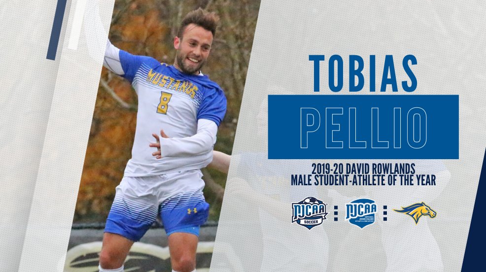 “I plan to stay healthy and I’m very happy with my new school in Florida and think it’s a perfect environment for improvement.' David Rowlands Award winner, Pellio is headed to Nova Southeastern in the fall. 📰njcaa.org/sports/msoc/20…