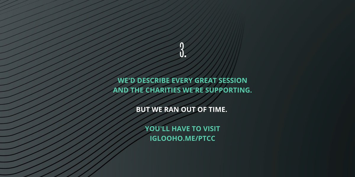 Proptech Conference for a Cause starts TOMORROW at 11 AM EDT. 

If you haven't signed up yet, here's why you should. 

iglooho.me/ptcc