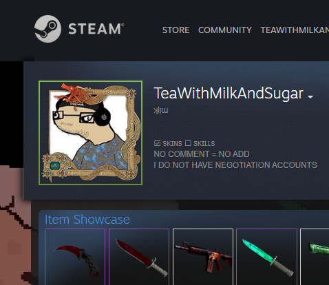 Tea__With__Milk's tweet photo. Got myself the new steam summer sale dragon lore frame a week early 🤓 https://t.co/HeUJAkVQNL