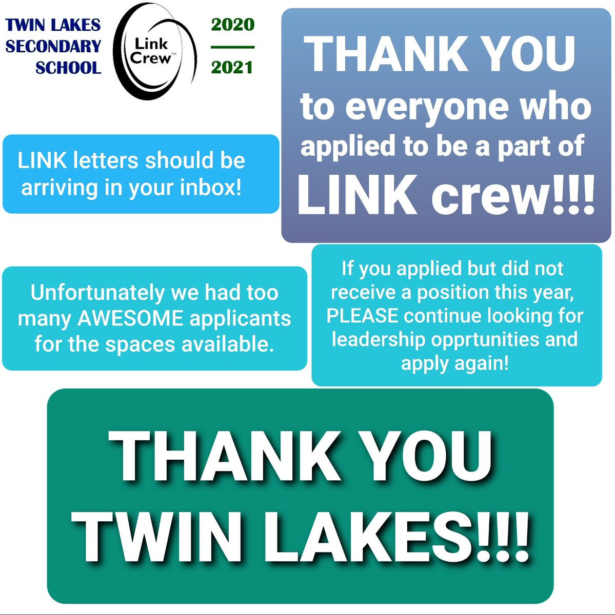 Twin Lakes Link Crew tweet media