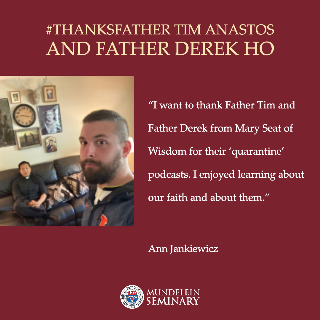 MundeleinSem's tweet photo. #thanksFather Vinod, #MundAlum Fr. Jaime Mueller (@archchicago ‘14), Fr. Tim Anastos, #MundAlum Fr. Derek Ho (@archchicago  ‘14), &amp; #MundAlum Fr. Ton Nguyen (@archchicago ‘19) for your spiritual fatherhood &amp; priesthood.

Send your message of tribute to us at socialmedia@usml.edu. https://t.co/DubnBmDYSt
