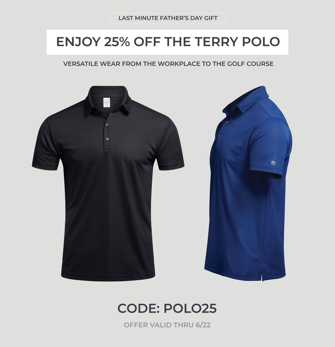 A GIFT FOR DAD ⛳️

Shop our brand new Terry Polo Shirt 25% off for #FathersDay. Apply code POLO25 at checkout to save. 

endeavorathletic.com/collections/me…