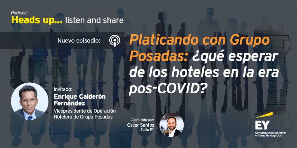 ¿Has pensado en tus vacaciones después del confinamiento? Conoce cómo se preparan los hoteles para reactivarse y salvar a la industria en este episodio de #HeadsUp con Enrique Calderón, Vicepdte. de Operaciones de Grupo Posadas, conducido por Oscar Santos spr.ly/6011GKOZx