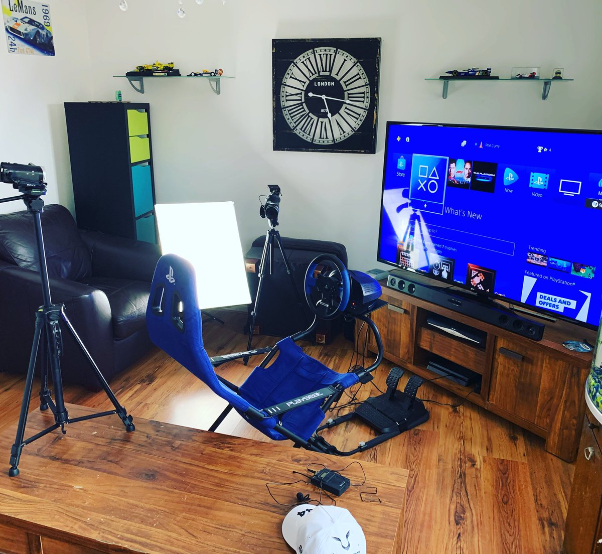 When you get bored and turn your living room into a film studio...