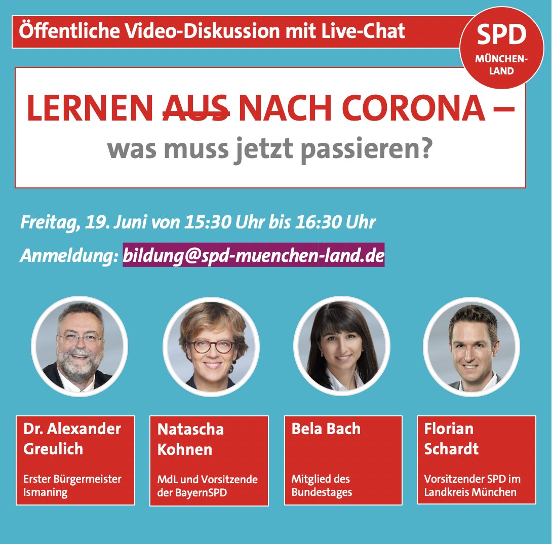 AthenSabine's tweet photo. Mitgestalten statt ärgern: wir reden über die aktuelle Situation in Schulen und Kindergärten. #Ottobrunn #SPD https://t.co/V6tZ9lvi8G