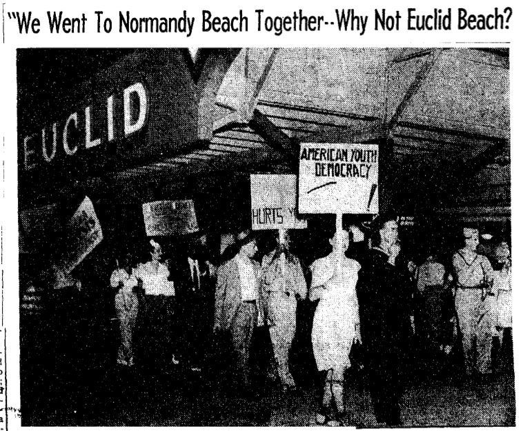 Some topics I hope we can cover in tonight's webinar: Jewish-Black collaboration in  #CivilRights, religious tolerance &  #Antiracism actions going back to 1930s–for ex, WWII Community Relations Board, 1946 Euclid Beach amusement park antidiscrimination protest ...(2/7)