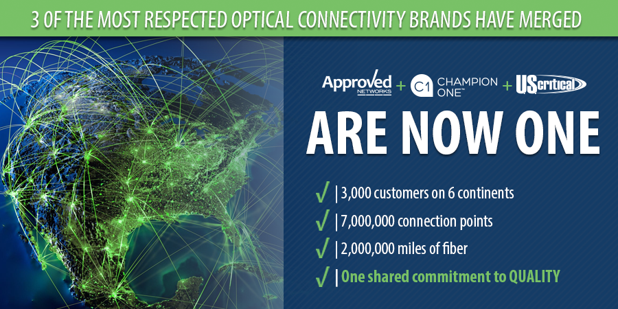 ApprovedLegrand's tweet photo. We are proud to announce that we’ve merged with Champion
ONE, a leading designer, marketer, and supplier of optical
networking components worldwide, to better service our valuable customers. Learn More: https://t.co/khurAC4zmH. #fiberoptics #businessgrowth https://t.co/VInU4Mo6l8