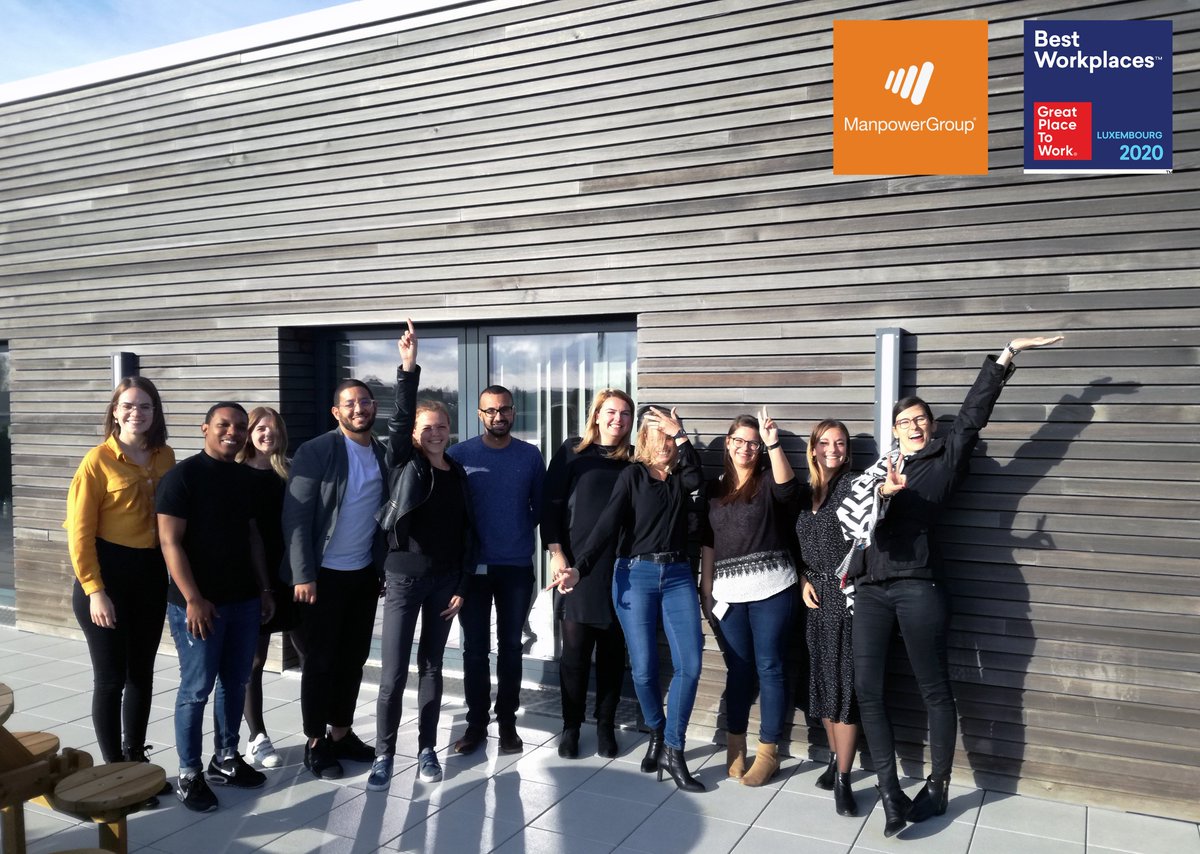ManpowerGroupBE's tweet photo. #Congratulations to our fantastic colleagues from
@ManpowerGroupLU for their Award #GreatPlaceToWork'. A recognition of the @ManpowerGroup #values we share every single day to create #InnovativeWorkforceSolutions and serve our #clients and #candidates.
https://t.co/AJF6BgULMj https://t.co/iksj59D5Sl