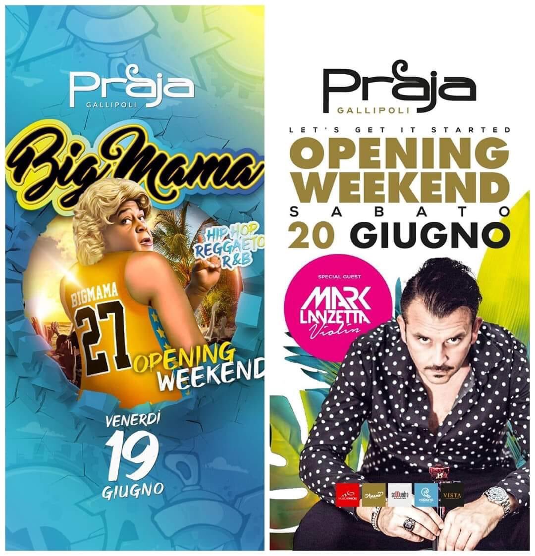 SandroT_DJ's tweet photo. 🍾 _*PRAJA GALLIPOLI*_ 🍾

Venerdì col *BigMama* 
Sabato *BIG OPENING* 

ESTATE 2020 PER INFO E PRENOTAZIONI CONTATTAMI IN PRIVATO ☎️ https://t.co/QlrjxgT9js