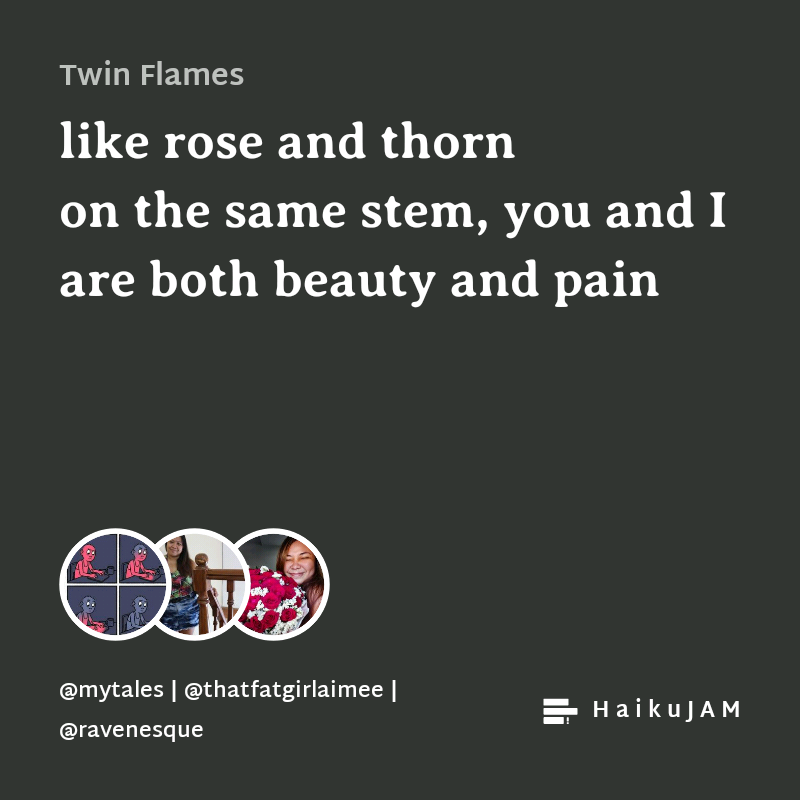 Sometimes, it all falls into place. #HaikuJAM

chill.haikujam.com