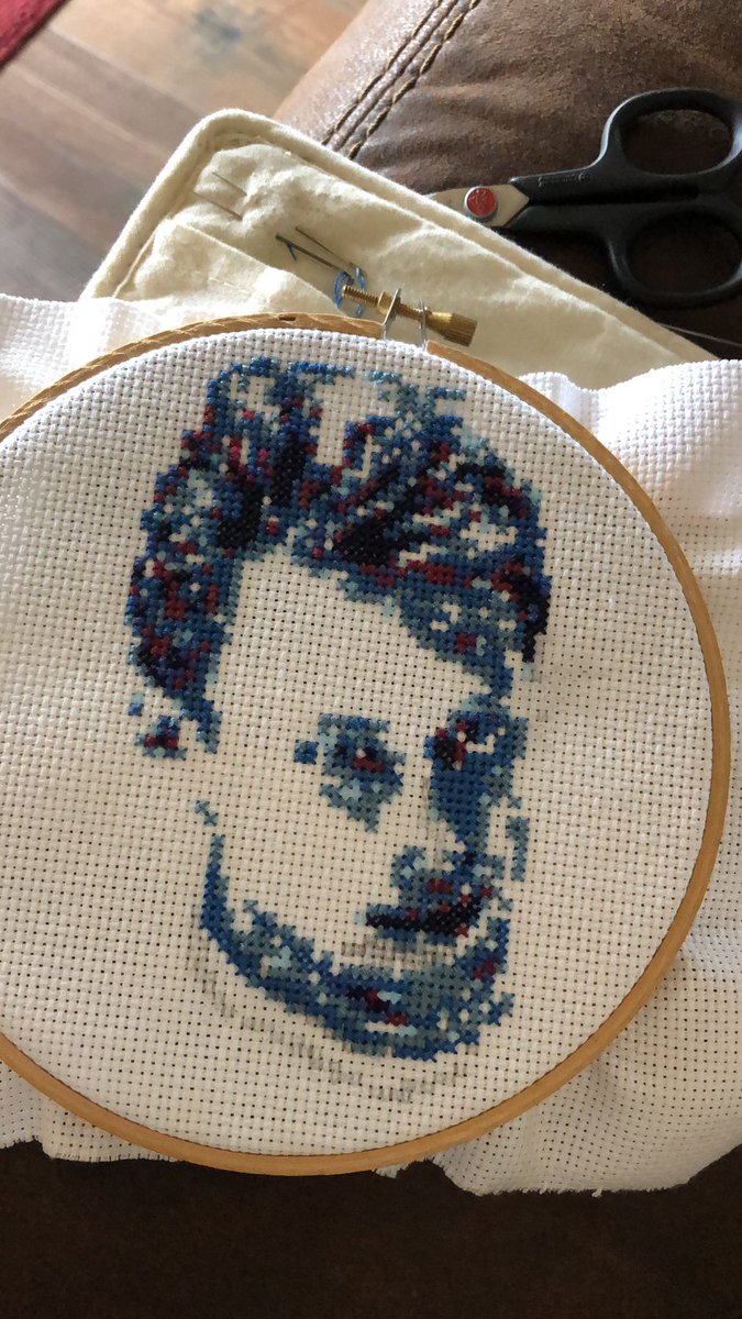 Stitching Erik Johnson Day 5: I don’t know what went wrong with that one eye