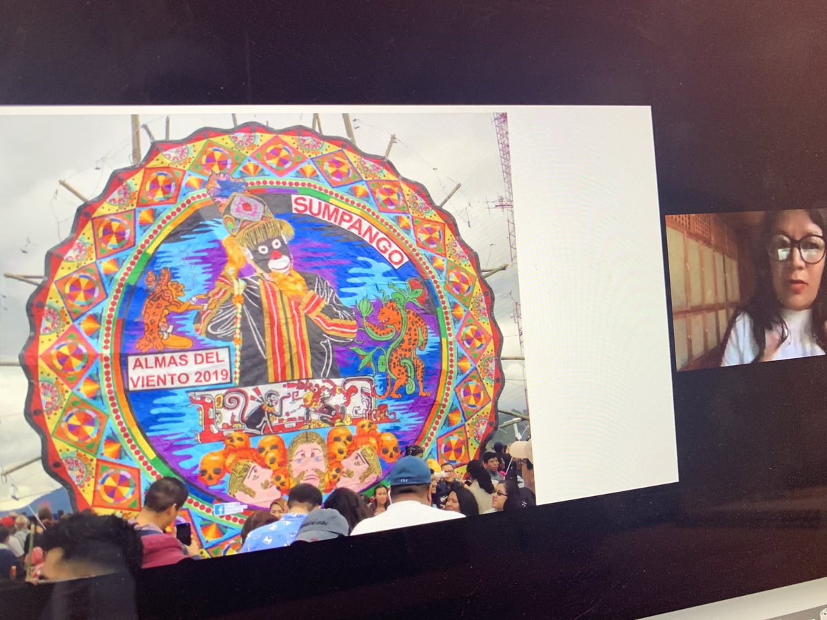 gemblu's tweet image. Visual stimulus as a tool to learn about cultural history at a festival rather than in a museum #PDC2020 Gladys Tzul Tzul