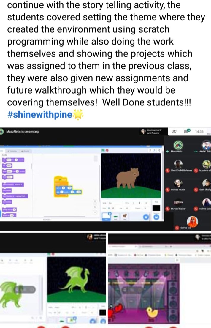 TechValleyPak's tweet image. Third and Last Day of #GoogleCSFirst virtual classes with Roots Millennium&apos;s kids. 🤹

#AlwaysAlive #wednesdaymorning #OnlineClasses