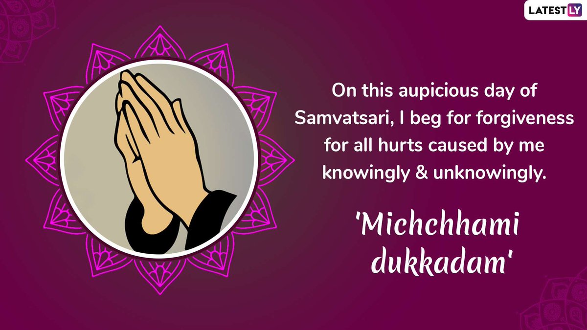 However, if someone can not even do that, then theyshould do Samvatsari (yearly) Pratikraman, a must for every Jain. It is also called as  #MicchamiDukkadam  #UttamKshama6/6Thread above. @True_Shrotriya  @Arugarr  @We_The_Saffron  @iam_Jitu  @Speaking_soul  @ZaferK58