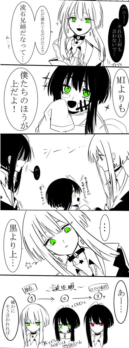 Another話の落描き漫画(とても雑)
生まれ順① 