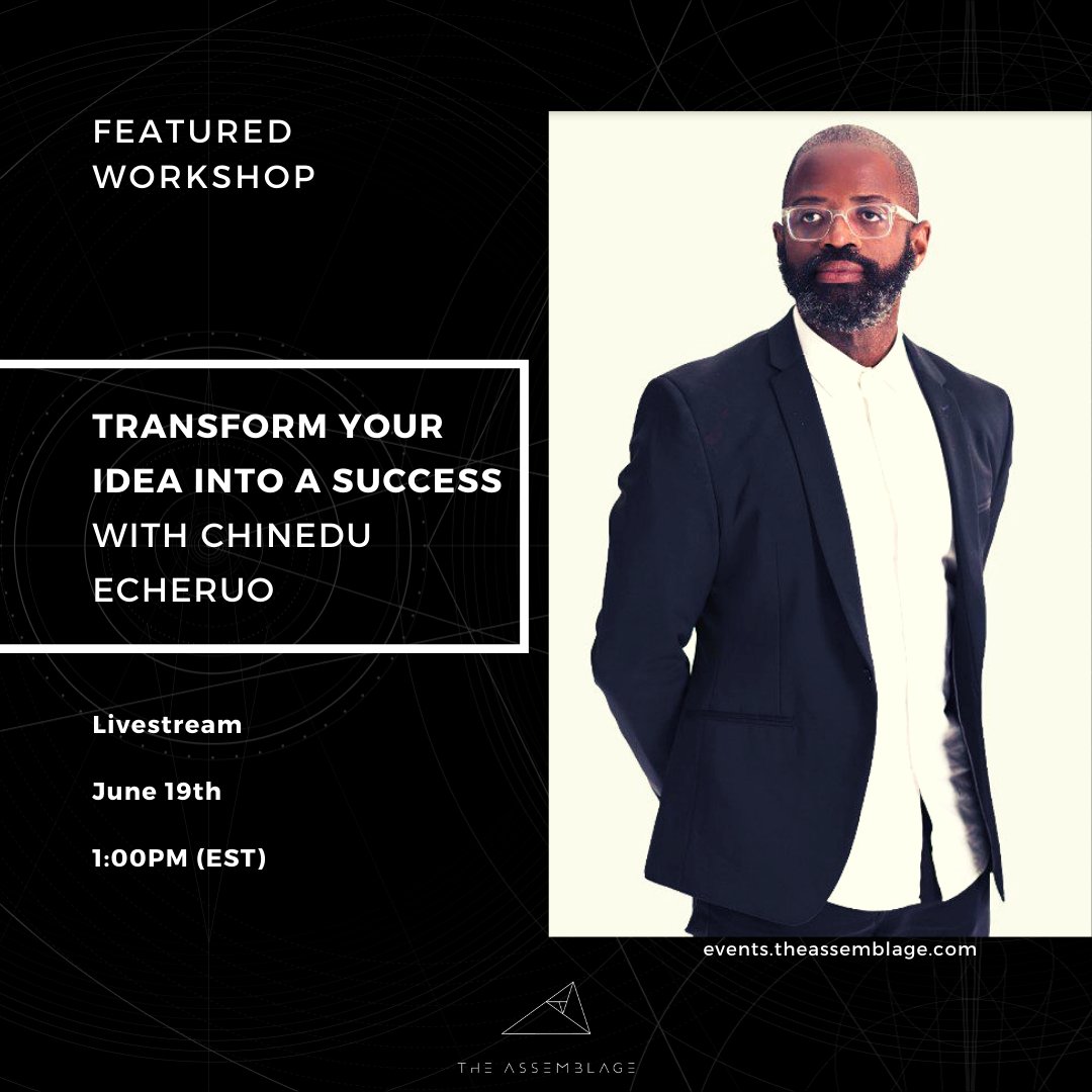 Turning your idea into a successful product doesn't have to be guessing game. In this FREE workshop by <a href="/cuecheruo/">chinedu uzoma echeruo</a> you will learn how to get it off the ground with a systematic, scientific &amp; efficient process. 👉 ow.ly/VSOH50Aaant

#juneteenth
#supportblackentrepreneurs