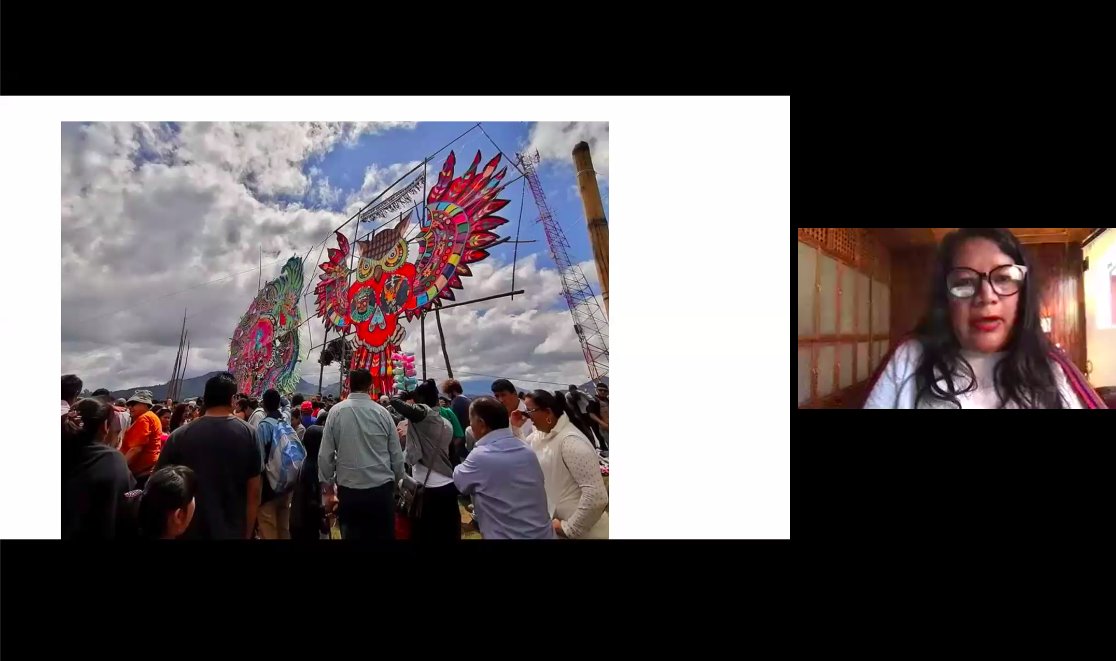 PDC_conference's tweet image. @GladysTzul keynote speech just ended. We have learnt about communal production of kites in the Guatemalan town of Sumpango, and the related issues of indigenous struggles, communal resistance and flourishing. Thank you, Gladys, for this beautiful gift to #PDC2020 ☀️