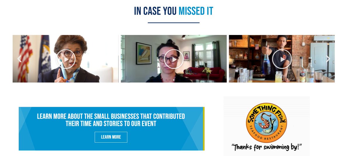 Missed our #CDFIsOnYourSide opening video, remarks from government officials, or CDFI-funded #smallbiz demos at Day 1 of the #2020VirtualSBFF? Check out the “In Case You Missed It” section on the event homepage!