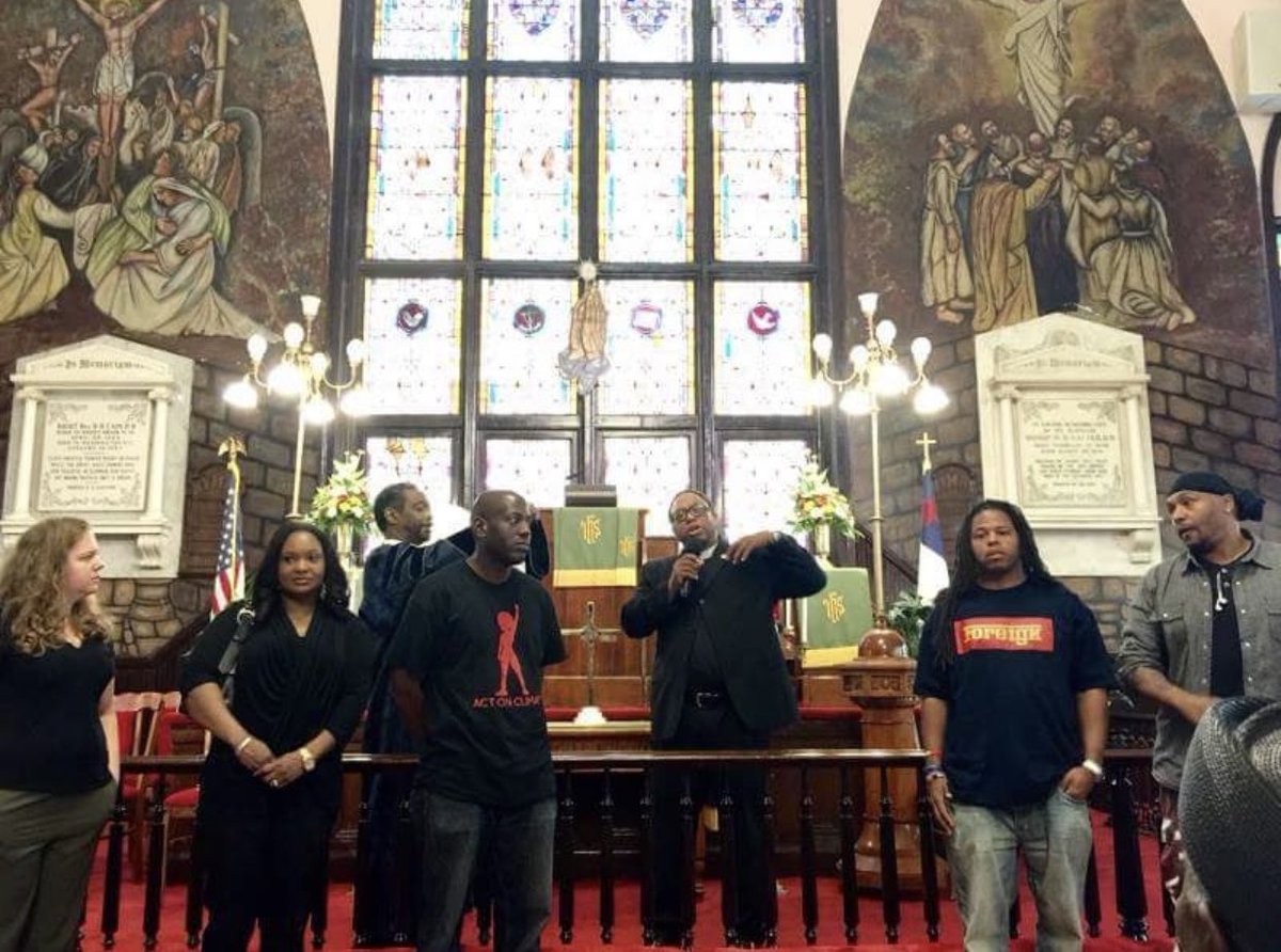 One of the most difficult things that I’ve ever had to do was speak at Mother Emanuel AME Church in Charleston 90 days after 9 saints were murdered by a white supremacist. Standing in that spot was so hard, but the love in that church is amazing, may they find comfort on this day