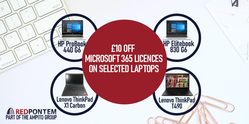 RedPontem's tweet photo. Ready to enjoy our special offer? Choose between these four laptops and enjoy £10 off Microsoft 365 Business Standard and Office Home &amp; Business licences. Hurry up! This offer is just available for a limited time only.
⬇️⬇️⬇️
https://t.co/LKOrgxmwxu https://t.co/CNxepKQRNK