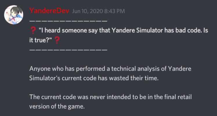 Yandere Dev Face Reveal