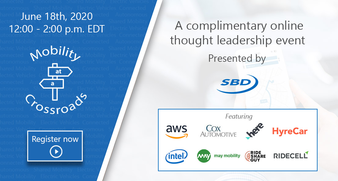 Join us and our esteemed expert guests tomorrow at 12:00 p.m. EST for an informative and collaborative discussion on where shared mobility is headed next.  

Register Here: insight.sbdautomotive.com/MobilityAtACro…