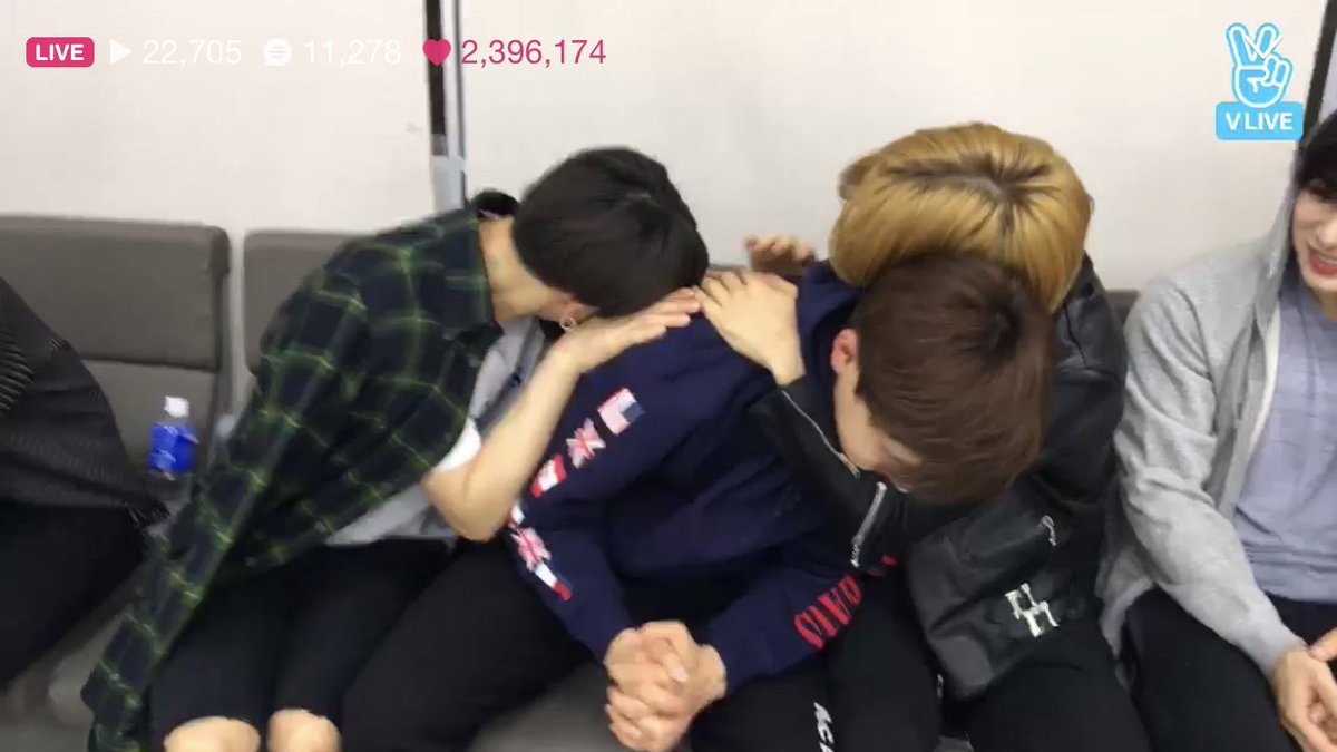 hes strong physically and as a character, he literally can survive the wild easily, he takes cute selfies, he likes taking photos of his food as well, he screenshots pics and upload them, he's a bear personified, lets his members bite his arms and he wont rly mind, a warm person,