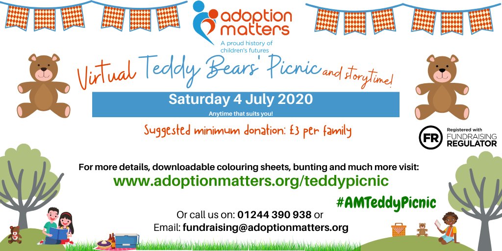 adopt_matters's tweet photo. Today’s the day the teddy bears have their piiiiiicccnic - well not today, but soon! Make a date in your diary for 4 July. Its Teddy Bear Picnic time! https://t.co/OfryLxadqC #AMTeddyPicnic #4July #BringABear #BringABook @theicecreamfarm @ChamberWCNW @WarringtonCo https://t.co/Krs4W6D0Wn