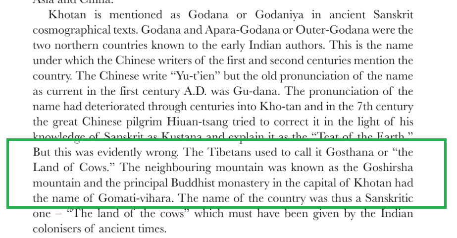 Aksai Chin is a part of Hotan County. The name Hotan actually comes from Sanskrit Godana as mentioned in ancient Indian texts. Chinese also used same name in the pastTibetans called it by the name Gosthana & entire region had related namesUse  #Gosthana not Aksai Chin