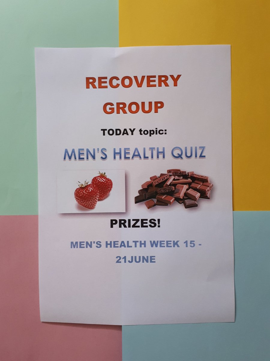 DoP_SPFT_OT's tweet photo. To celebrated MEN'S HEALTH WEEK, Bodiam patients participated in a lively health quiz and discussion activity facilited by OT Mel. #MANMOT #Exercise #Healthydiet #Stayactive
#BeatStressandAnger #2meterrule
#Keymessage: 'small lifestyle changes can make a big difference.' https://t.co/FDdCa0oOHY