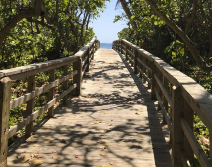 A walkway to paradise is all we need on this hump day! 

Tag your beach partner below 🌅! #SunTowerVacations