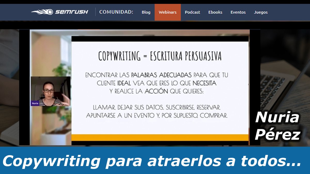 #rushenvivo de <a href="/semrush_es/">Semrush en Español</a> 

🧙🏽‍♂️🧙🏽‍♂️🧙🏽‍♂️🧙🏽‍♂️🧙🏽‍♂️🧙🏽‍♂️🧙🏽‍♂️🧙🏽‍♂️

<a href="/nupecco/">Nuria Pérez - Copywriter</a> nos da las claves del #copywriting 
en clave de Tolkien y la comunidad del anillo
muy agradecida!!

🧙🏽‍♂️🧙🏽‍♂️🧙🏽‍♂️🧙🏽‍♂️🧙🏽‍♂️🧙🏽‍♂️🧙🏽‍♂️🧙🏽‍♂️
