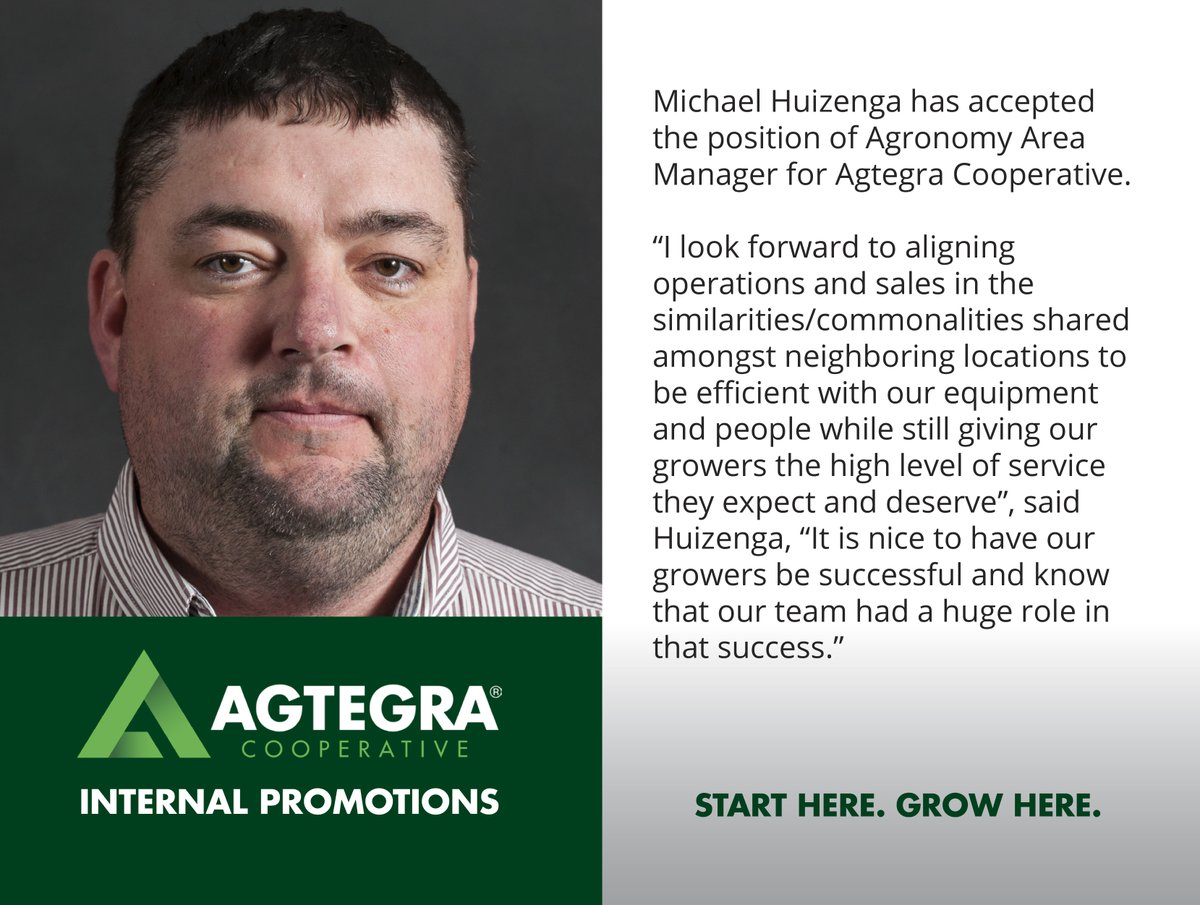 agtegra's tweet image. Congratulations to Agtegra's recent internal promotions!