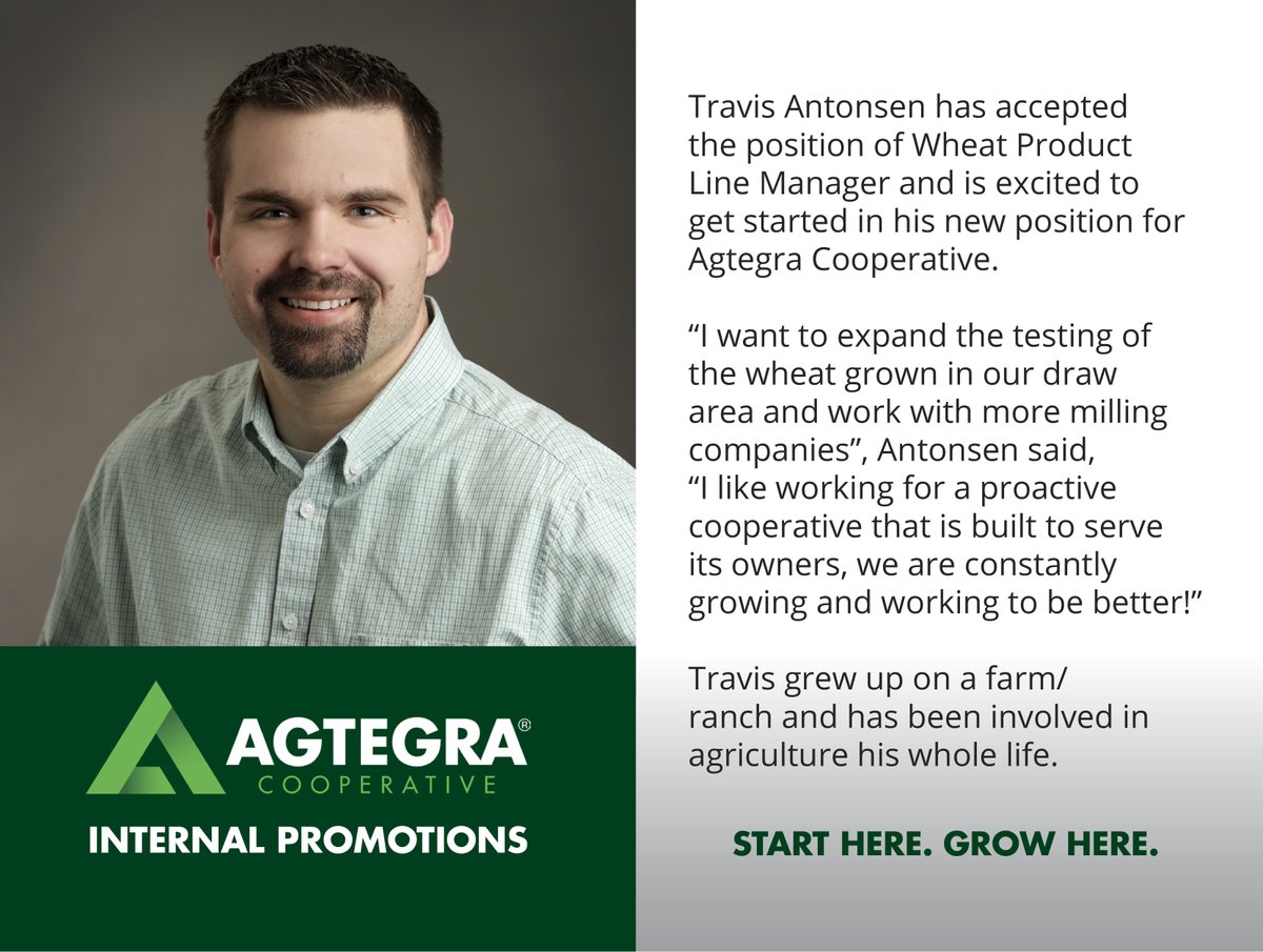agtegra's tweet image. Congratulations to Agtegra's recent internal promotions!