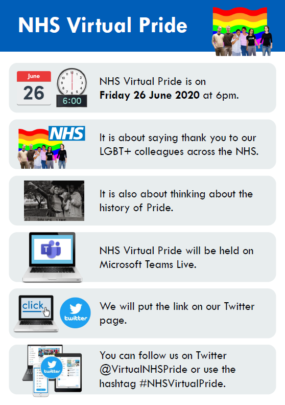 NHS Virtual Pride is for all our LGBT+ colleagues and allies working in the NHS, including colleagues with a learning disability, who are autistic, or both. Check out this #EasyRead poster for more info about #NHSVirtualPride
@LGBTDisability
<a href="/bradleygwilso/">Bradley George Wilson</a>
@MeetnMatchNW