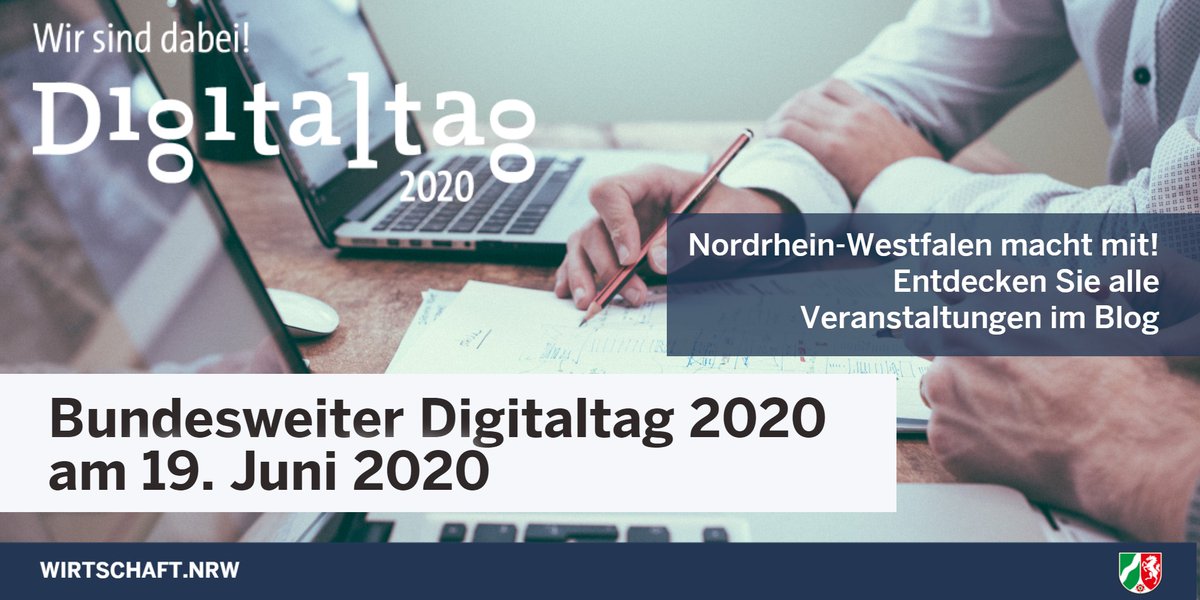 Auch #NRW ist beim ersten bundesweiten #Digitaltag am 19. Juni mit vielen Veranstaltungen dabei. Neugierig? Hier entlang ▶️url.nrw/digitaltag #digitaltag20  #digitalmiteinander #DigitalDurchstarten <a href="/Bitkom/">Bitkom</a>