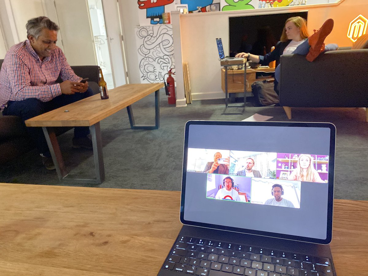 And that’s a wrap for <a href="/MeetMagentoUK/">Meet Magento UK</a> 2020. Wow. What an event. 1,100 people globally and £84,000 for charity. 

We’re already discussing how to do better in a debrief and talking about our favourite moments - that’s how team <a href="/weareJH/">JH | Adobe Commerce Agency</a> does it. 

Thank you, everybody 🧡 #MM20UK