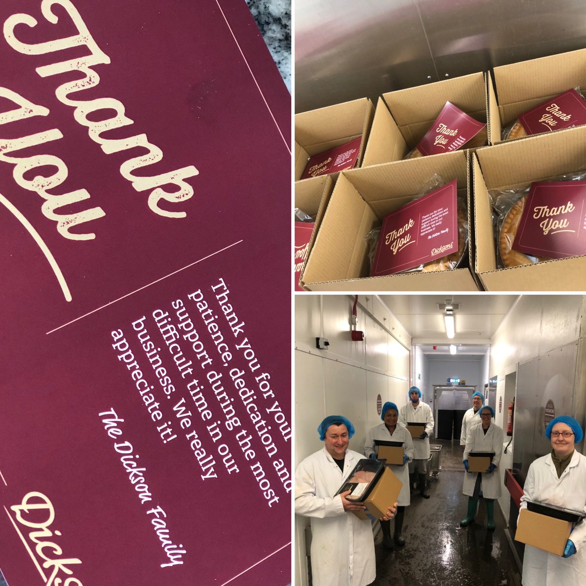 Dicksons1953's tweet image. Today we said thank you to our own heroes! Those who continued to ensure our products remained available on supermarket shelves &amp;amp; our own #DicksonsDelivery throughout lockdown! #familybusiness #thirdgeneration #DicksonHeroes #thankyou