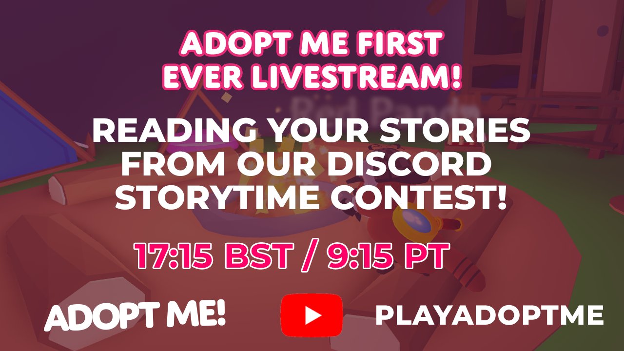 Adopt Me On Twitter The Livestream Starts Soon Find Out Who