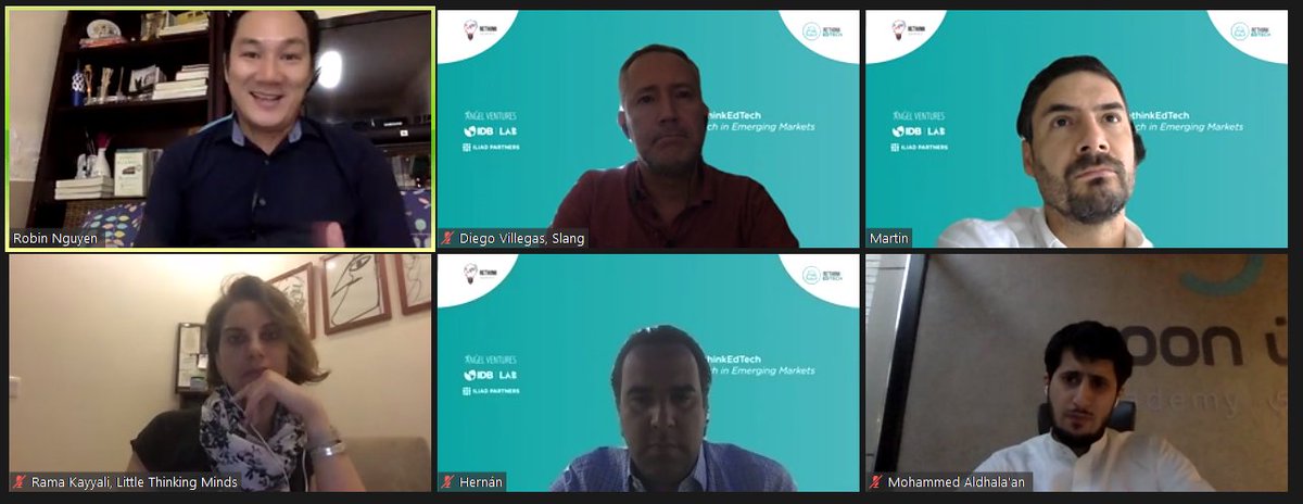 Thank you to all our panelists for a great #RethinkEdTech Startups Session today @Aprende_Ins @slangfm @IBI_Global @LTM_Kids & @NooneduEgypt! Stay tuned for the #RethinkEdTech - VC Session tomorrow!👇🏻🌎 #RethinkSeries🚀
us02web.zoom.us/webinar/regist…