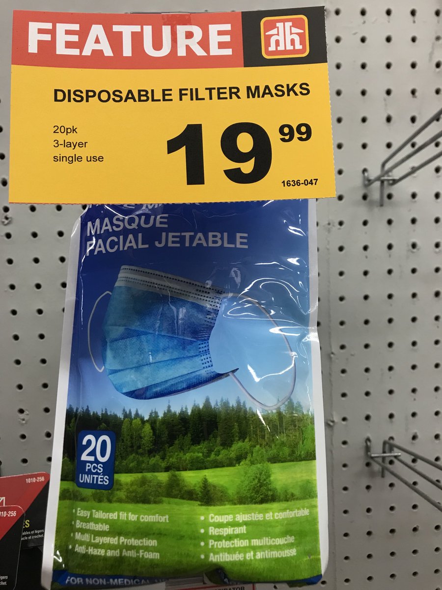 pollockshh's tweet photo. Here’s How we help@keep you safe with disposable masks #pollockshh #loveroncy #homehardware https://t.co/KaK7yHPBhM