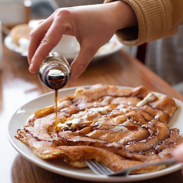 Syrup... should be poured on everything. #SunnyStreetCafe