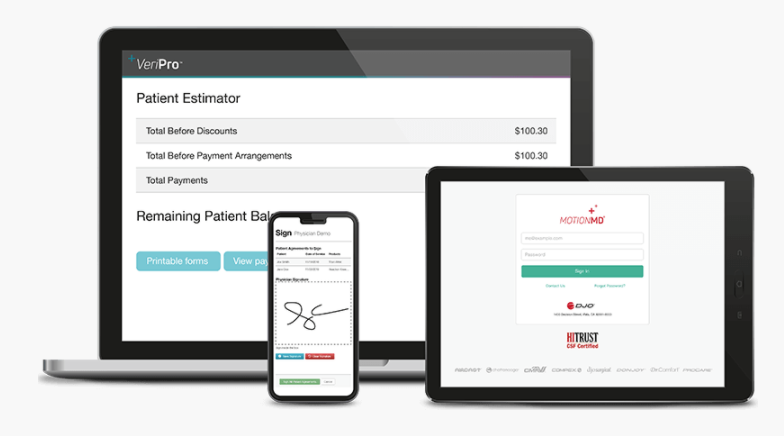 enovismedtech's tweet photo. Our VeriPro™ software solution offers unprecedented real-time visibility into your healthcare benefits and product cost upfront, helping to reduce unexpected bills. #DJO #MotionMD
Learn more: https://t.co/9qUNxt4f8p https://t.co/mqc3hmaKsS