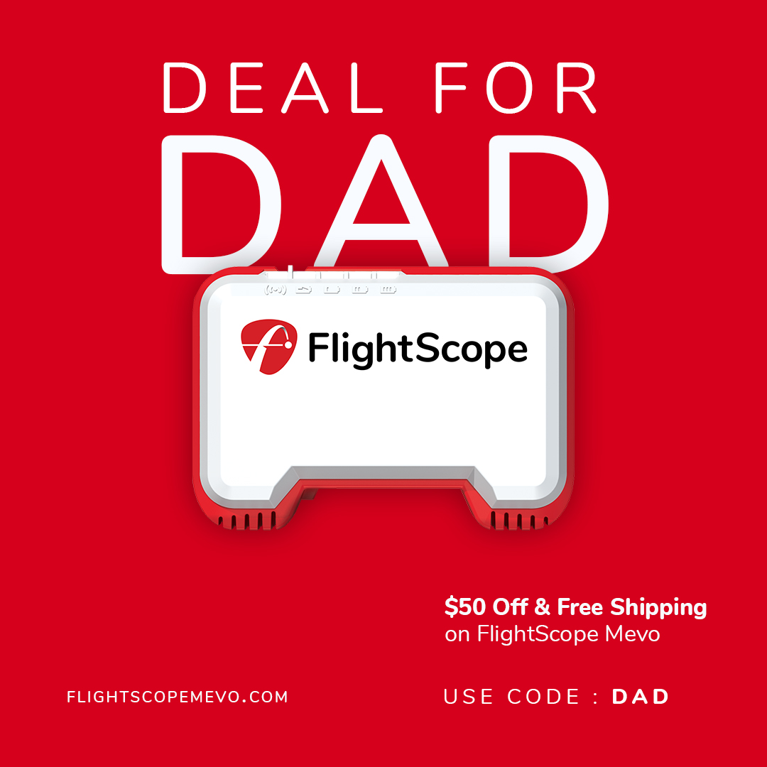 FlightScopeGolf's tweet photo. Check out 👀  this great video from @Neil_BGI about using the #FlightScopeMevo to help dial 🎛️ in your wedge game ⛳!

https://t.co/PQvrqrFy5I

And don't forget about our Father's Day special for $50 OFF AND FREE SHIPPING with promo code "Dad"! https://t.co/eFh1K6FC1u