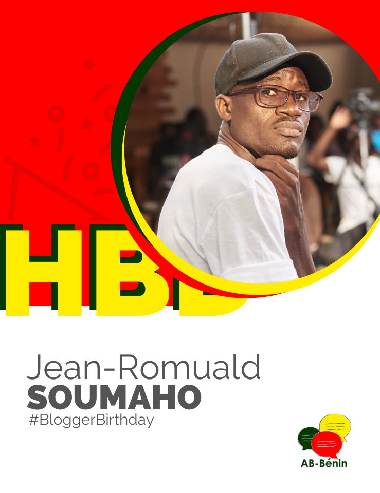 ab_benin's tweet photo. @Jro_Soumaho, l’étoile qui brille parmi nous

Notre blogueur à l’honneur est un informaticien polyvalent, bon graphiste, combattant de l'injustice et cerveau plein de la Team @irawotalents.

Pour cette belle journée, reçois nos meilleurs vœux, Soldat des TICs!
#bloggerbirthday https://t.co/FcPFLc50tW