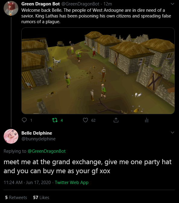GreenDragonBot's tweet photo. I think i just beat RuneScape https://t.co/0oyJZiXzUE