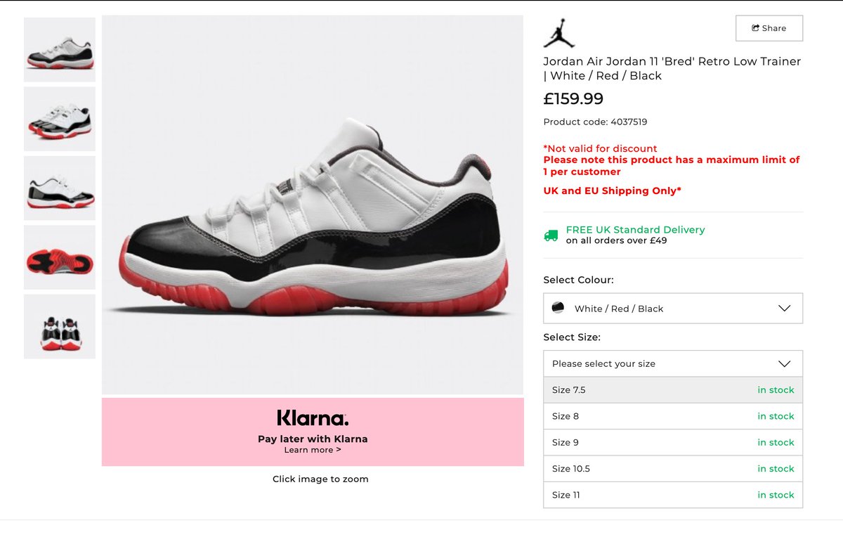 jordan 11 footasylum