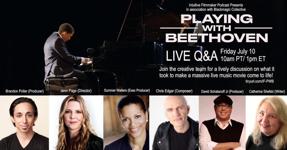 Join us to learn all about how we made a massive live recorded music movie on little money and a lot of passion. The live ONLINE Q&amp;A is free so register to join us! tinyurl.com/IF-PWB
